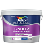 Краска Dulux BINDO  2  BW белоснежная   для стен и потолков /глубоко мат./база А 9 л