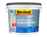 Краска Marshall латекс EXPORT- 7 мат особо прочная BW 2,5л