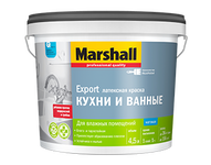 Краска Marshall латекс для кухни и ванной  для   влажных помещений BW 2.5л